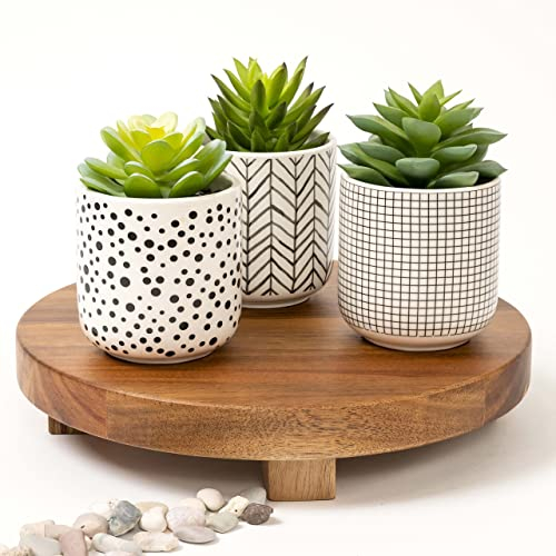Round acacia wood pedestal riser board to display any decor item. 23cm wide display stand is a great plant holder. Use as a display board, acacia wood riser board, or round pedestal board.