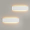 Mille Lucciole 2 Stück Wandleuchte Innen Modern LED Wandleuchte Innen 24W 41CM 2880LM Wandlampe Weiß Up Down Wandbeleuchtung Warmweiss Wandleuchten IP44 Flurlampen für Wohnzimmer Schlafzimmer