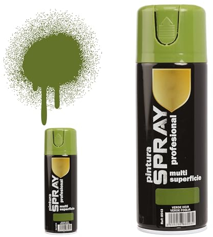 H HANSEL HOME Pintura Spray Verde Hoja 400 Ml - Pack de 2 Unidades