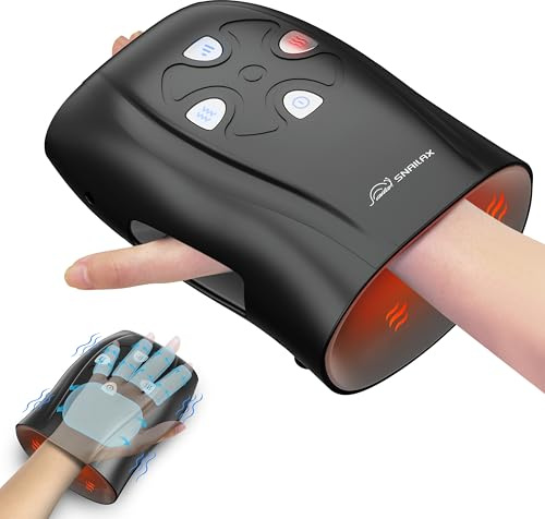 Snailax Cordless Hand Massager with Heat and Compression, FSA Eligible