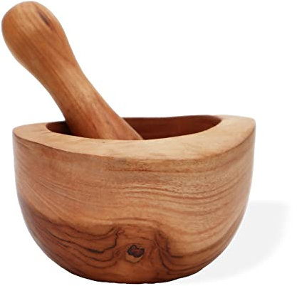 Ancient Wisdom Ergo Teak Pestle & Mortar Large