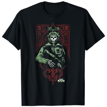 Call of Duty: Modern Warfare 2 Ghost Playing Card Portrait Camiseta