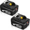 2X Ersatz für Makita18V Akku BL1850B BL1850 BL1840B BL1840 BL1830B BL1830 BL1835 BL1840 BL1845 194204-5 LXT-400