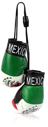 Mexico Country Flag Mini Boxing Gloves - Hanging Punching Gloves