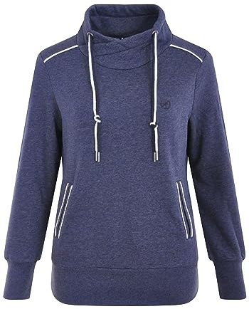 Navigazione Damen Sweatshirt mit Paspeln