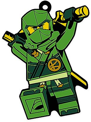 Lego Ninjago Dekorativer Kühlschrankmagnet aus Silikon – Lloyd (53348). Ungiftiger, geruchloser 10,2 cm hoher Magnet für Studentenspind oder Küchendekoration