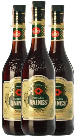 Pacharán Baines Botella Misil 1 L (Caja de 3 Botella Misil de 1 L)