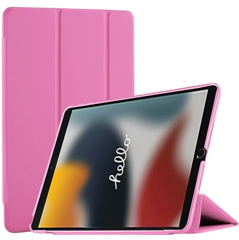 [TECH SHEK] Smart Case For New Apple iPad 10.2 (9th Generation 2021) (8th Generation 2020), (7th Generation 2019) Ultra Slim Magnetic Cover (Pink)