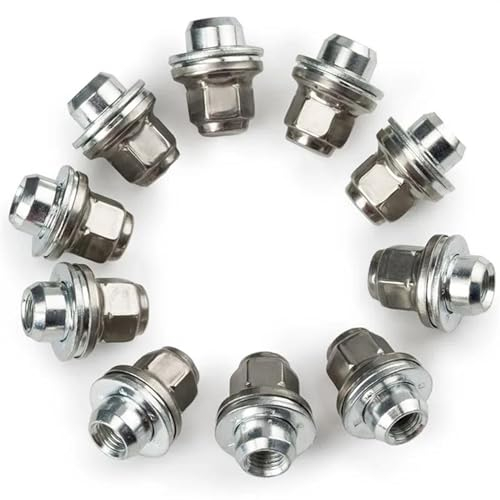 Locking Wheel Nuts Compatible With Jaguar For S-Type For X-Type XJ8 XJ XK XF XE For F-Type M12x1.5 10PCS Car Wheel Lug Nut C2C35294010 Wheel Hub Bolt Stud Nut M12x1.5