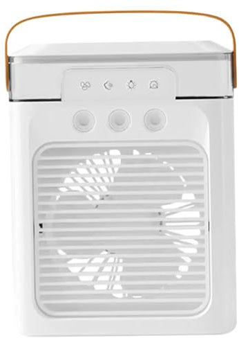 Csafyrt Chillwell Portable Air Conditioner,400ml 3 in 1 with 3 Cool Mist & Speeds, 3 Timer 7 Color LED, Handle for Room Office Camping Car