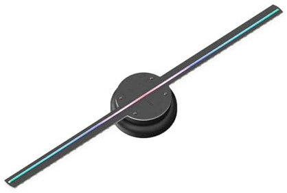 MEIVIYA Proiettore Natalizio per Esterni, Proiettore Ventilatore Ologramma 3D HD LED Segno Galleggiante Negozio Negozio Pubblicizza Bar Luce di visualizzazione for Feste di Natale di Halloween