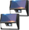 vighep Solarlampen für Außen mit Bewegungsmelder, 2 Stücke 3 Modi LED Superhelle Solarleuchten, IP65 Wasserdichte Solar Wandleuchte Aussen für Garten Hof Wand Stufen Deck Haustüren Garage