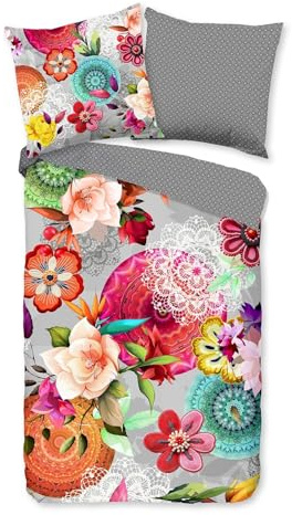 Hip Flanell Bettwäsche Isarea Multi 1 Bettbezug 155 x 220 cm + 1 Kissenbezug 80 x 80 cm