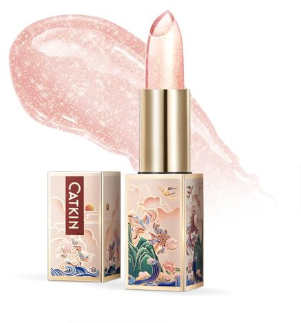 CATKIN Lippenbalsam Natürliche getönte Lippenpflege Classic mit Vitamin E, Spendet Feuchtigkeit für trockene Lippen Lippenpflegestift 3.3g