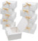 AWCIGG 12 Stück Geschenkbox Weiße, 20 x 20 x 10 cm Große Geschenkkarton, Geschenkboxen mit Deckel und Bändern für Feiertage Weihnachten Hochzeiten Geburtstage Geschenkverpackung