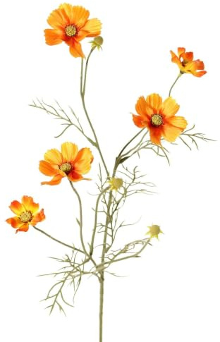 artplants.de Dekozweig Schmuckkörbchen PONGAU, orange, 70cm, Ø5-7cm