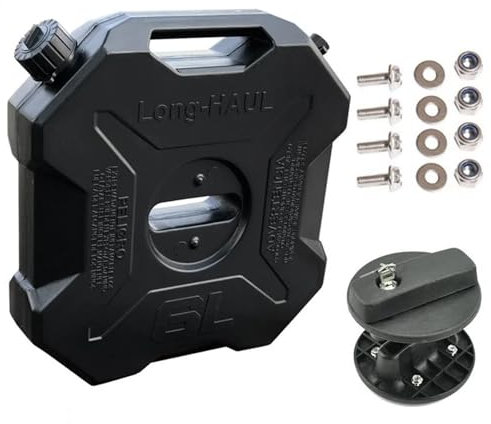6L liter Svart Röd Grön Dunktrumma Bränsletank Bensinkanner Bensindunkar(6L Black With Lock)