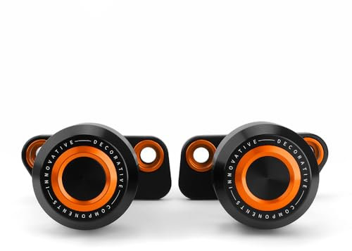 Super Modeer Motorrad Sturzpads Kompatibel mit K.T.M DUKE 390 2024 Rahmen Slider Sturzschutz duke 390 390duke zubehör (Orange)