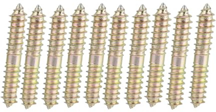 Hanger Bolts Lot de 10 vis à double filetage M5 galvanisées pour meubles