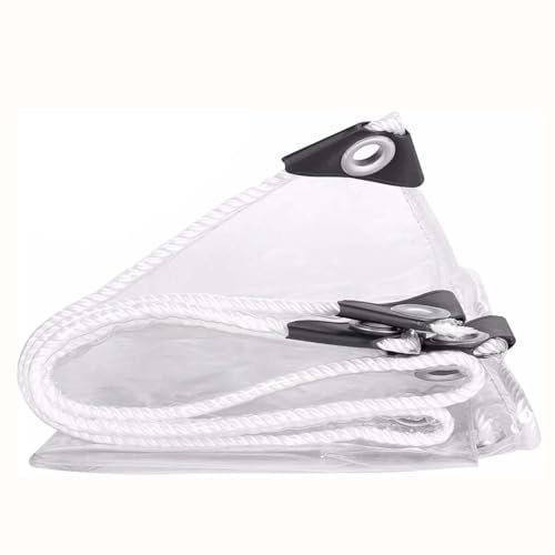 Amunpitic Bache Transparente PVC 2x3, Bache De Protection Exterieur Transparente, Transparente Bâche pour Serre Jardin Pergola Exterieur