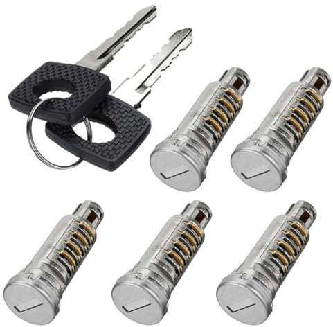 Cinco cilindros de cerradura de puerta con 2 llaves for Mercedes Sprinter, Vito W638, LT, cualquier puerta, número de pieza 6707600205