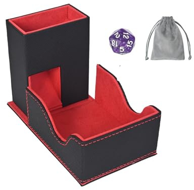Qsvbeeqj Torre de dados plegables multifuncionales, materiales resistentes al agua, para configuración organizada de juegos, caja de dados impermeable