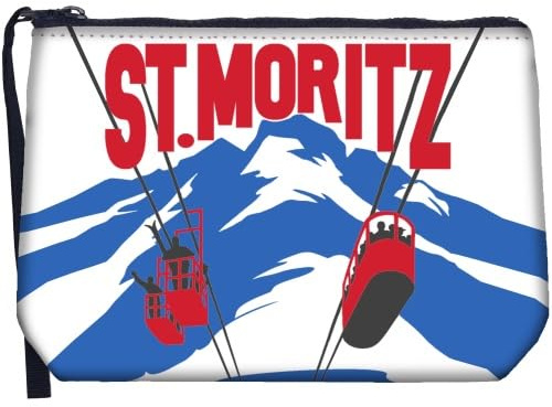 Saint Barth Clutch Aline St Moritz Postcard, Weiß