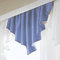 iovivo Dreieck Querbehang Isabella aus Glanzsatin, unifarben Einzel Dreieck Querbehang, hellblau, 40X80