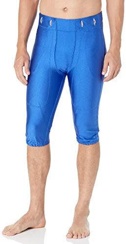 Alleson Athletic Herren Adult No Fly Football Pant with Slotted Waist Hose, Navy, Medium