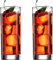 Set di bicchieri italiani Hiball (set da 6), capienza: 380 ml, bicchieri alti da cocktail con base trasparente appesantita, per cocktail, vodka, succo, Margarita