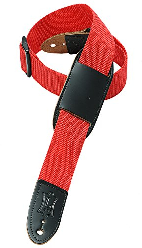 Levy's Leathers Gitarrengurt für Kinder, Polypropylen, 3,8 cm, Rot
