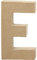 Creativ Pappmaché-Zahl, 20 cm, 1 Stück, beige, 1