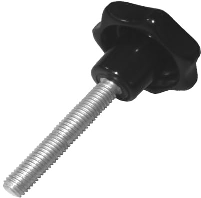 5 Stück Sterngriffschraube M12 x 60 mm DIN6336 A schwarz Ø63