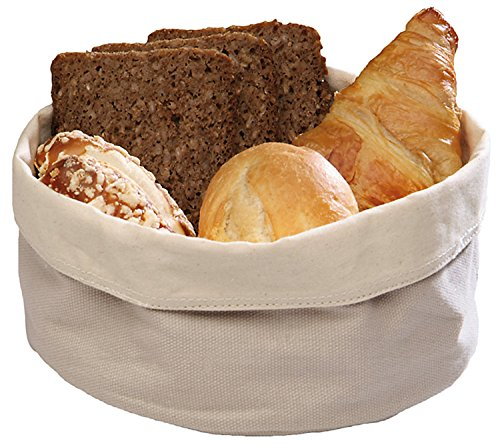 2 x Brottasche/Brötchentasche/Brotkorb aus Baumwolle | Ø 20 cm