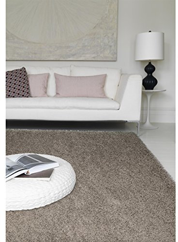 Benuta Shaggy Hochflor Teppich Cambria Grau 160x230 cm | Langflor Teppich für Schlafzimmer und Wohnzimmer