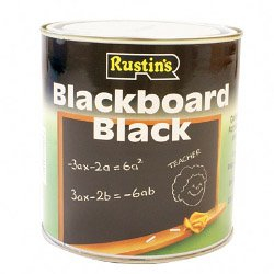 Rustins Blackboard Black Paint 1L