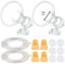 Maymom Milchpumpenset für Medela Pumpe in Style, 34 mm Brustschutzscheiben (XXL)