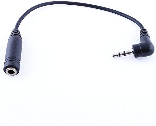 REY Adaptador Cable Convertidor Mini Jack 2.5mm Macho a 3.5mm Hembra Prolongador