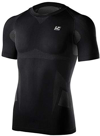 LP SUPPORT 233Z EmbioZ Kurzarm Funktionsshirt, Größe:S, Farbe:schwarz