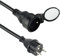Electraline Electraline 200122 - Prolunga elettrica IP44 Profesionne, impermeabile, sezione 3G1,5 mm², pvc, nero, 10 m