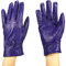 Fletion Damen Luxus Eeichem Lammfell Lederhandschuhe Mit Fleece-Futter, Einheitsgröße, Lila