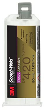 3M Scotch-Weld Epoxy Adhesive DP420, Black, Two-Part Epoxy Structural Adhesive, High Impact and Fatigue Resistant, Maintains Bond Strength, 50 mL (1.69 fl oz) Duo-Pak