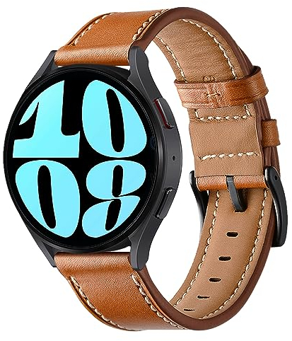 Aimtel Armband Kompatibel mit Galaxy Watch 7 40/44mm/Galaxy Watch 6 40/44/Classic 43/47mm/Galaxy Watch 5/4/Galaxy Watch FE 40mm/Garmin Vivoactive 3 Armband 20mm Lederarmband für Galaxy Watch Active 2