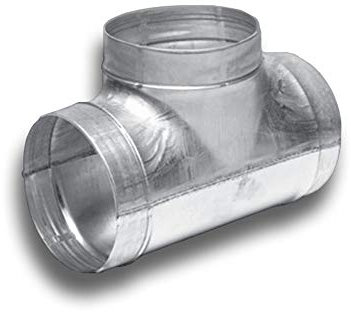 K-TECH-PRO Raccord en T - Parafoudre à 90 ° - Diamètre : 125 mm - Diamètre de raccordement : 125 mm