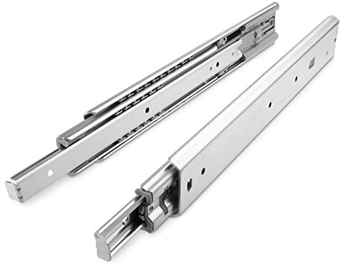 Junker 1 Paar Vollauszüge KV1-80-H53-L900-SC 900 mm Belastbar bis 80 Kg Schubladenauszüge mit Soft-Closing