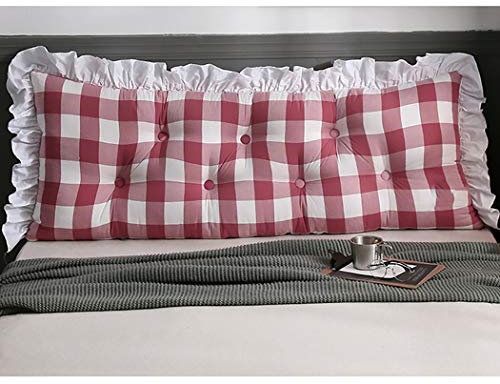 YZJJ Cushy Bed Pillow Bolster Großes Kopfteil Lesen Rückenpolster für Schlafsofa Tagesbett Gepolsterte Kissen Langes Kissen