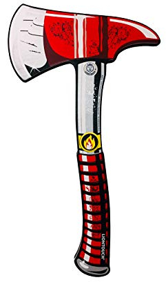 Liontouch - Feuerwehr-Beil | Für Jungen & Mädchen von 3-8 Jahren | Schaumstoff-Spielzeugaxt für kleine Feuerwehrleute | Sicher, langlebig & ideal für spielerisches Lernen