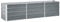 vidaXL Garten Hochbeet Gemüsebeet Pflanzbeet Gartenbeet Frühbeet Pflanzkasten Blumenkasten Blumenbeet Verzinkter Stahl 240x40x45cm Grau