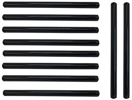 3/4 Zoll Mallealbe Gusseisenrohr, vorgeschnitten, Industriestahl, schwarz, passend für Standardgewinde, Nippel und Armaturen, Vintage-Möbel, 30,5 cm Länge, 10 Stück