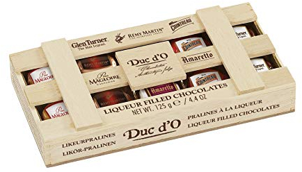 Remy Martin Duc d'O Likörpralinen in Holzkiste Schokolade 125g